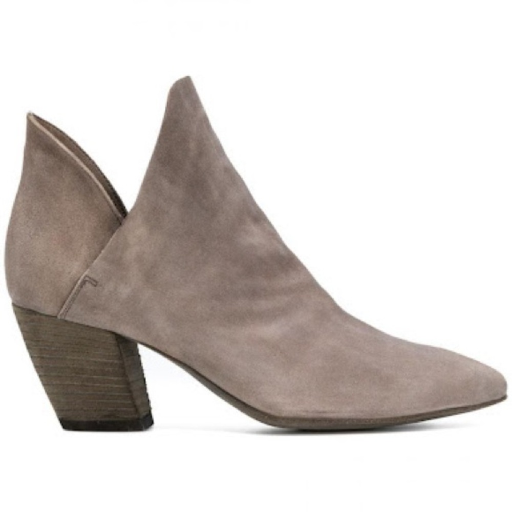 Officine Creative Taupe Suede Ankle Booties
